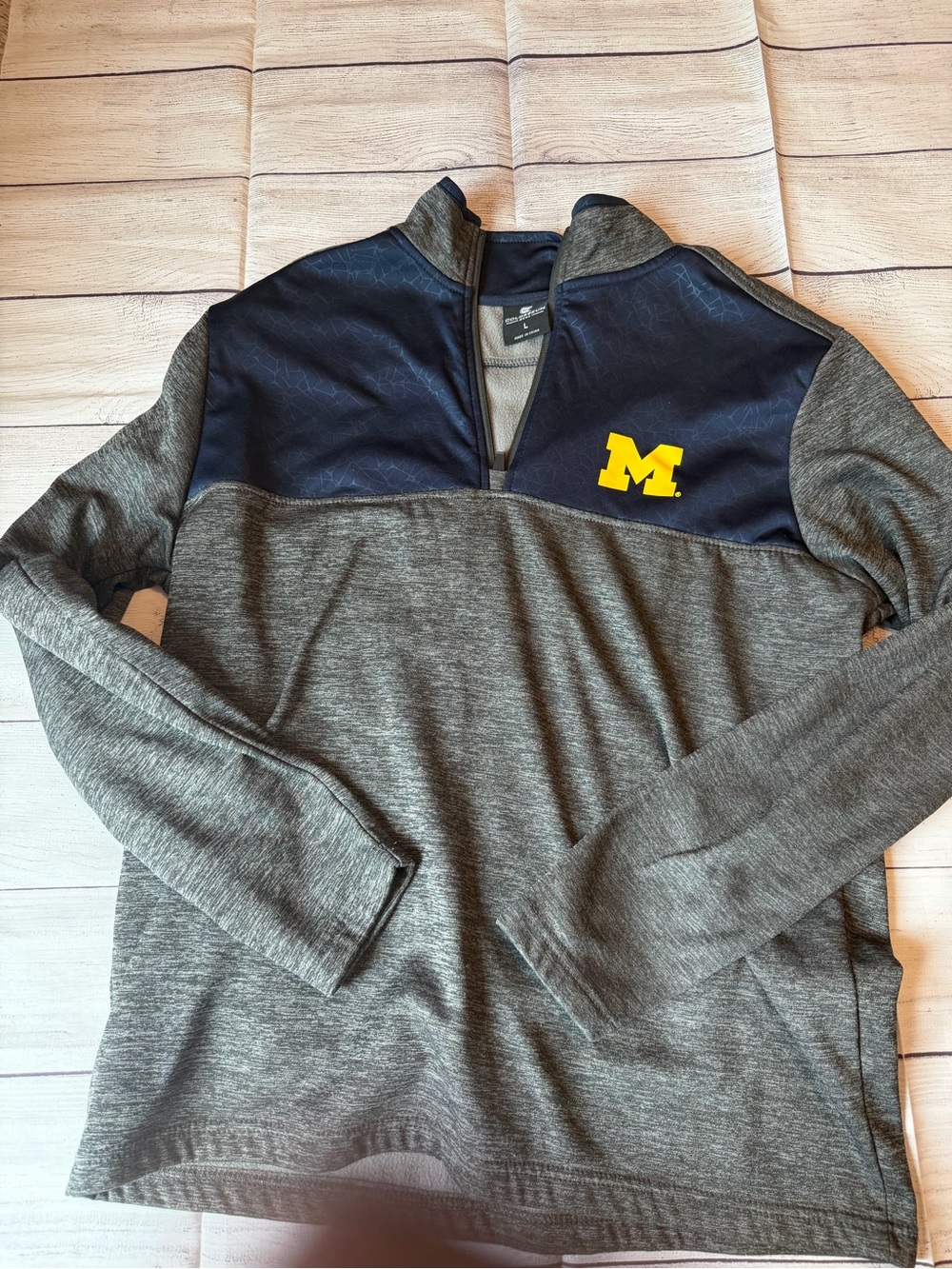 NWOT Men's Colosseum Michigan Quarter-Zip Pullover
